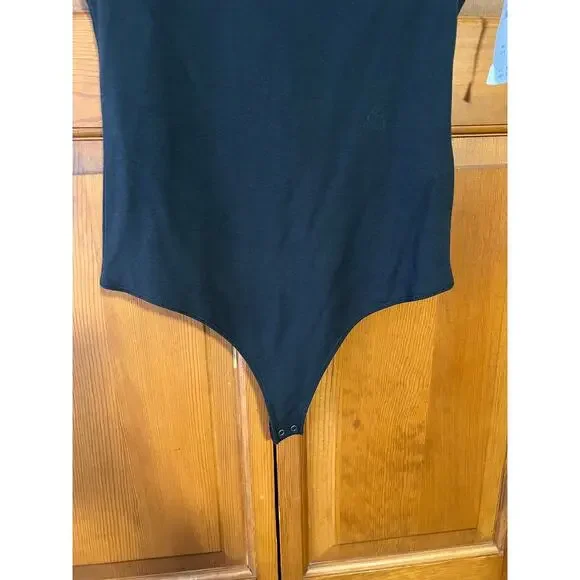 NWT Abercrombie & Fitch Women's Soft A&F Collection Sleeveless Bodysuit Black L - Picture 4 of 12